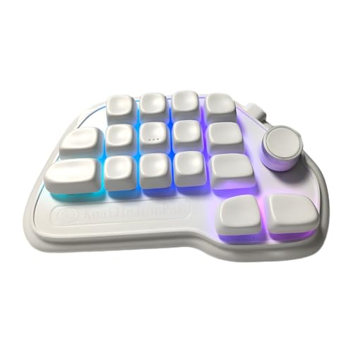 sodeber Mechanischer Nummernblock, VIA, programmierbar, 17 Tasten, Hot-Swap-fähig, USB-Nummernblock mit PBT-Tastenkappen und RGB-Rückseite von sodeber