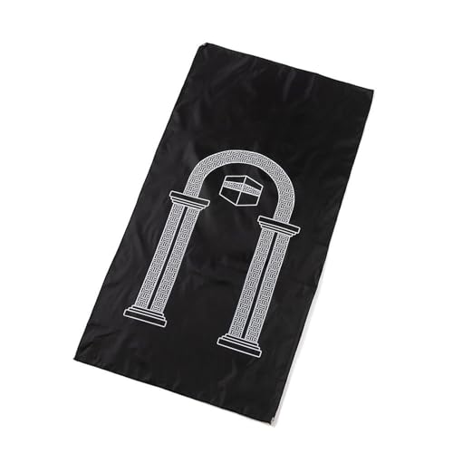 sodeber Muslimische Teppichdecke, Gebetsteppich, Tapete, tragbare Matte, Decke, Reisedecke, Rundenteppich, Heimdekoration, 100 x 55 cm von sodeber