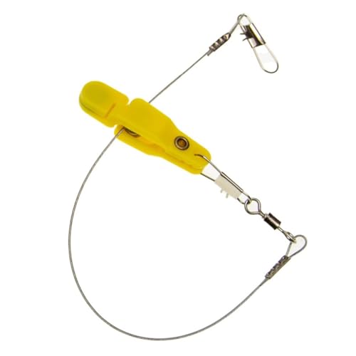 sodeber Verstellbare Spannung, Downrigger-Ausleger-Clip, Angelschnur-Klemmen, Entriegelung mit Drahtseil von sodeber