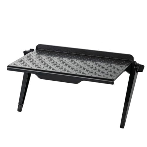 sodeber Verstellbare TV-Bildschirm-Regale, Computer-Monitore, Desktop-Aufbewahrungsregal, Medien-Box, Router von sodeber