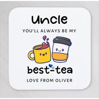 Onkel Untersetzer Vatertag Geschenke Personalisiert Beste-Tee-Untersetzer Geburtstagsgeschenk Custom Bester Ever Weihnachtsgeschenke von soempoweringprints