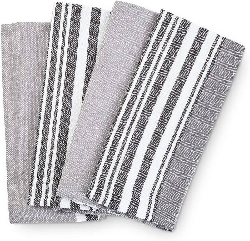 søstre & brødre Geschirrtuch 4er Set Küchentücher, Elements-Design, 50x70 cm, 100% Baumwolle, (Spar-Set, 4-tlg., 4), Verschiedene Designs, Jacquardgewebe, 4er Set, 2er Set - MADE IN EU von søstre & brødre