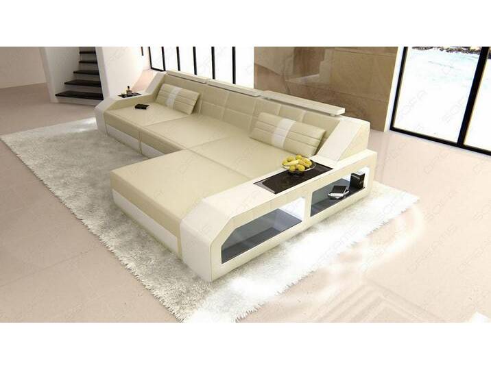 Ecksofa Arezzo Ledersofa mit Ottomane Ecksofa Arezzo Ledersofa mit Ottomane von sofa-dreams