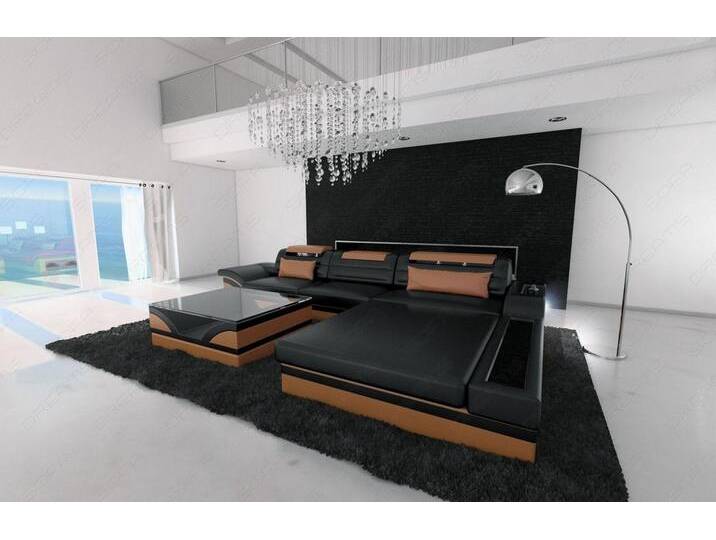 Ecksofa Parma Mini Ledersofa mit Ottomane Ecksofa Parma Mini Ledersofa mit Ottomane von sofa-dreams
