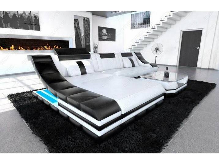 Ecksofa Turino L Form Mini Leder von sofa-dreams