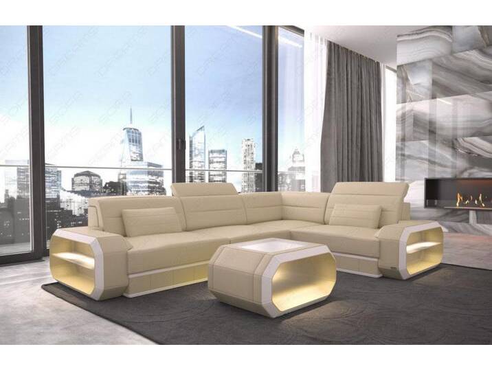 Ecksofa Verona Ledersofa in vielen Farben von sofa-dreams