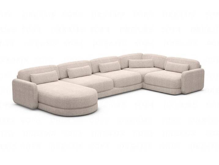 Polster Wohnlandschaft Valencia U Form von sofa-dreams
