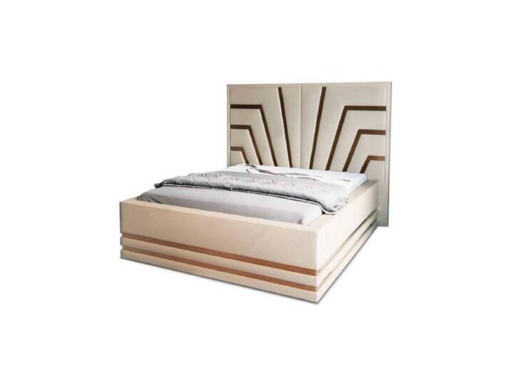 Sofa Dreams Boxspringbett Cecina Bett Kunstleder Premium Komplettbett Hotelbett, mit Topper, beige gelb, 180 x 200 cm, beige-gold von sofa-dreams