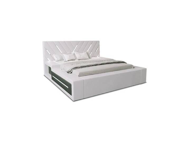 Sofa Dreams Boxspringbett Contrada (6 Teile), Topper, LED-Beleuchtung, Kunstleder Bett, versch. Liegemaße erhältlich, schwarz, 140 x 200 cm von sofa-dreams