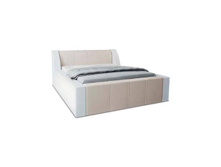 Sofa Dreams Boxspringbett Fermo Bett Kunstleder Premium Komplettbett mit LED Beleuchtung, mit Topper, mit Matratze, mit LED Beleuchtung, beige von sofa-dreams