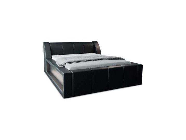 Sofa Dreams Boxspringbett Fermo Bett Kunstleder Premium Komplettbett mit LED Beleuchtung, mit Topper, mit Matratze, mit LED Beleuchtung, schwarz von sofa-dreams