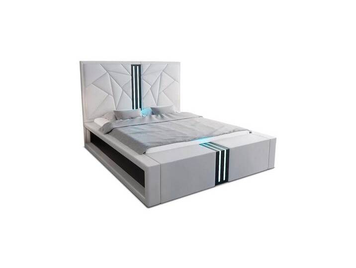 Sofa Dreams Boxspringbett Imperia Bett Kunstleder Premium Komplettbett mit LED Beleuchtung, grau schwarz, 180 x 200 cm, grau-schwarz Sofa Dreams Boxspringbett Imperia Bett Kunstleder Premium Komplettbett mit LED Beleuchtung, grau schwarz, 180 x 200 cm, grau-schwarz von sofa-dreams