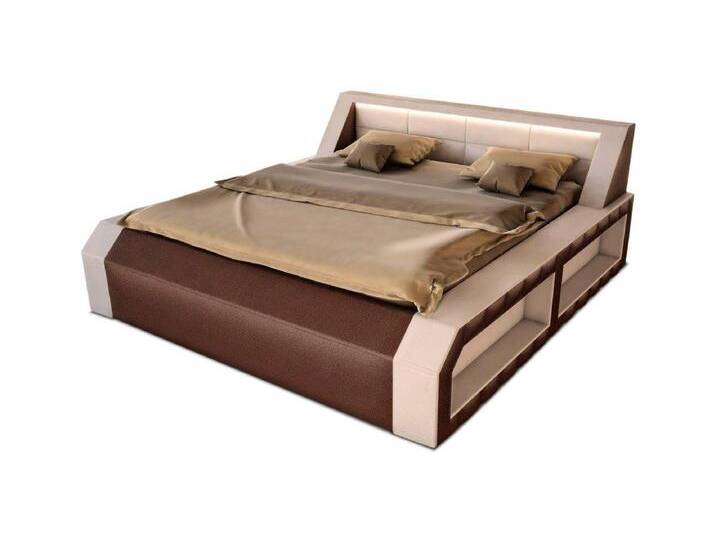 Sofa Dreams Boxspringbett Matera Kunstleder komplett mit LED Beleuchtung Komplettbett, mit Matratze, mit Topper, gestepptes Kopfteil, braun Sofa Dreams Boxspringbett Matera Kunstleder komplett mit LED Beleuchtung Komplettbett, mit Matratze, mit Topper, gestepptes Kopfteil, braun von sofa-dreams