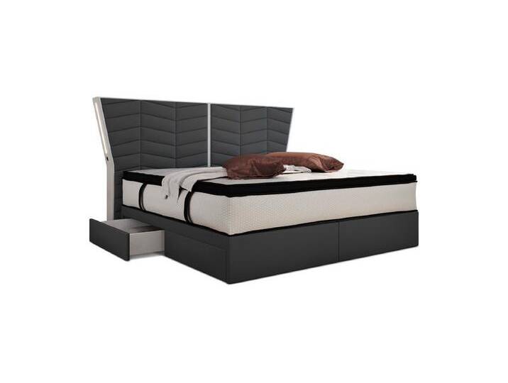 Sofa Dreams Boxspringbett Novara - Microfaser, mit Matratze, Topper, LED-RGB-Licht, Fernbedienung von sofa-dreams