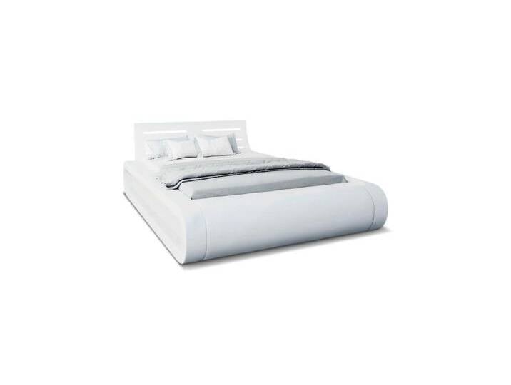 Sofa Dreams Boxspringbett Sorano Bett Kunstleder Premium Komplettbett mit LED Beleuchtung, mit Matratze, mit Topper, mit LED Beleuchtung, weiß von sofa-dreams