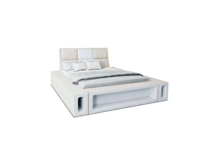 Sofa Dreams Boxspringbett Venosa Bett Kunstleder Premium Komplettbett mit LED Beleuchtung, Mit Topper, mit Matratze, mit LED Beleuchtung, beige von sofa-dreams