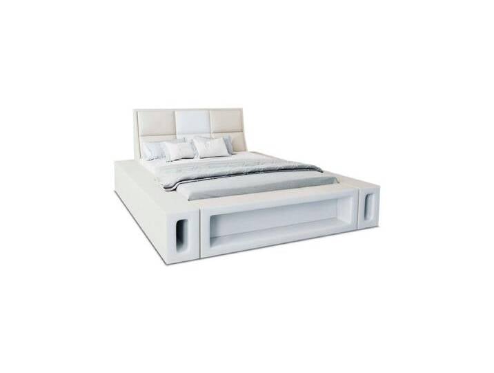 Sofa Dreams Boxspringbett Venosa Bett Kunstleder Premium Komplettbett mit LED Beleuchtung, Mit Topper, mit Matratze, mit LED Beleuchtung, beige von sofa-dreams