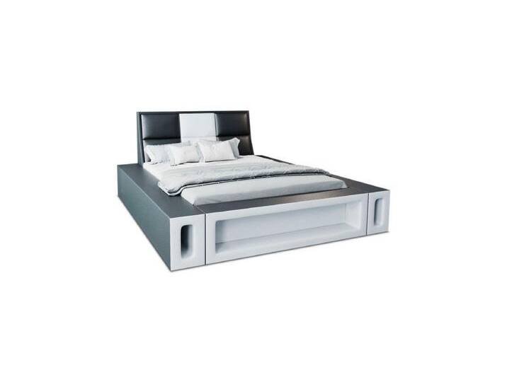 Sofa Dreams Boxspringbett Venosa Bett Kunstleder Premium Komplettbett mit LED Beleuchtung, Mit Topper, mit Matratze, mit LED Beleuchtung, schwarz von sofa-dreams
