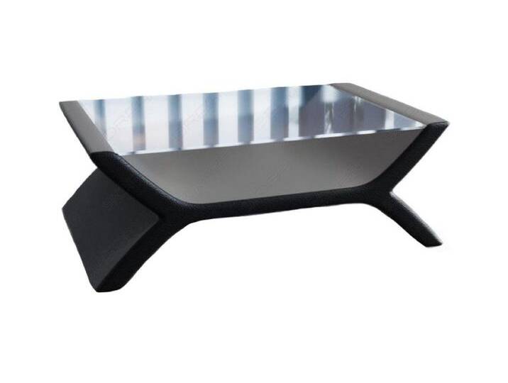 Sofa Dreams Couchtisch Calabria Tisch Stoff mit Sicherheitsglasplatte 12mm, Mikrofaser Bezug in Hellgrau, Akzentfarbe Kunstleder Schwarz, grau Sofa Dreams Couchtisch Calabria Tisch Stoff mit Sicherheitsglasplatte 12mm, Mikrofaser Bezug in Hellgrau, Akzentfarbe Kunstleder Schwarz, grau von sofa-dreams
