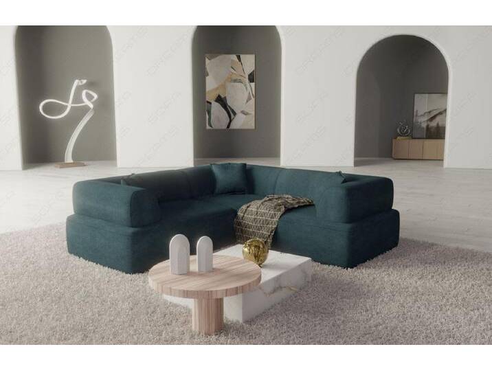 Sofa Dreams Ecksofa Granada L Form Design Loungesofa, 4-Sitzer, Stoffbezug, Ecksofa mit Kissen von sofa-dreams