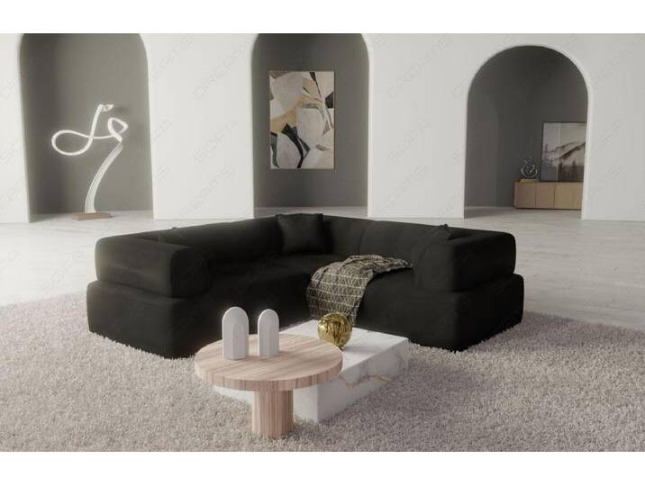 Sofa Dreams Ecksofa Granada L Form Design Loungesofa, 4-Sitzer, Stoffbezug, Ecksofa mit Kissen von sofa-dreams