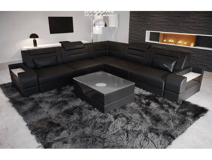 Sofa Dreams Ecksofa Leder Couch Sofa Trivento L Form Ledersofa, L-Form Ledersofa mit LED, wahlweise mit Bettfunktion Sofa Dreams Ecksofa Leder Couch Sofa Trivento L Form Ledersofa, L-Form Ledersofa mit LED, wahlweise mit Bettfunktion von sofa-dreams
