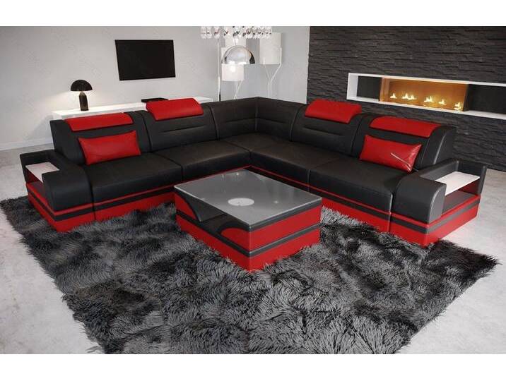 Sofa Dreams Ecksofa Leder Couch Sofa Trivento L Form Ledersofa, L-Form Ledersofa mit LED, wahlweise mit Bettfunktion Sofa Dreams Ecksofa Leder Couch Sofa Trivento L Form Ledersofa, L-Form Ledersofa mit LED, wahlweise mit Bettfunktion von sofa-dreams