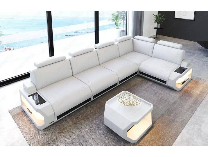 Sofa Dreams Ecksofa Leder Sofa Couch Siena L Form lang Ledercouch, L-Form Ledersofa mit LED-Beleuchtung Sofa Dreams Ecksofa Leder Sofa Couch Siena L Form lang Ledercouch, L-Form Ledersofa mit LED-Beleuchtung von sofa-dreams