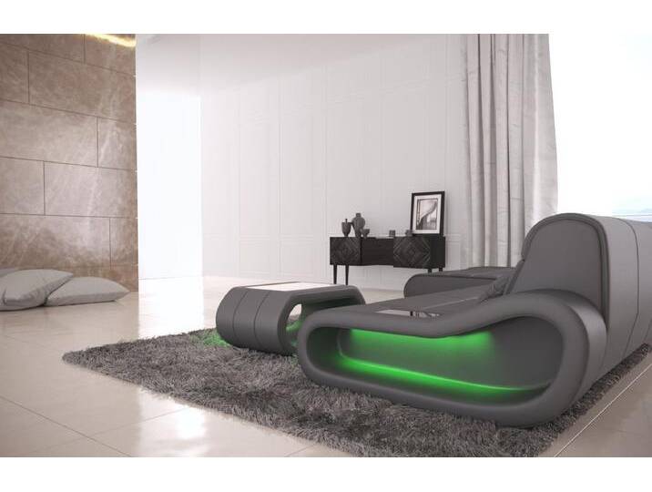 Sofa Dreams Ecksofa Ledercouch Ledersofa Concept L Form lang Sofa Leder, Couch, mit LED, Designersofa mit ergonomischer Rückenlehne, grau, grau Sofa Dreams Ecksofa Ledercouch Ledersofa Concept L Form lang Sofa Leder, Couch, mit LED, Designersofa mit ergonomischer Rückenlehne, grau, grau von sofa-dreams
