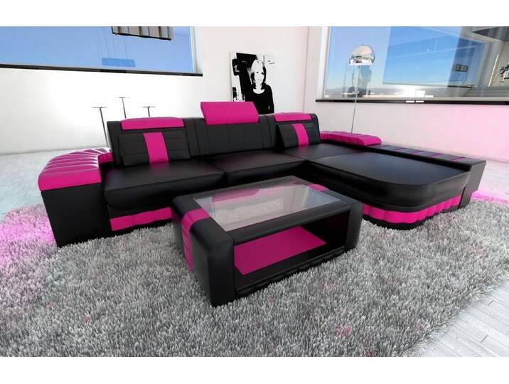 Sofa Dreams Ecksofa Ledersofa Bellagio L Form Leder Sofa Ledercouch, Couch, mit LED, Designersofa, schwarz, Mit Bettfunktion-RGB-LED-Beleuchtung Sofa Dreams Ecksofa Ledersofa Bellagio L Form Leder Sofa Ledercouch, Couch, mit LED, Designersofa, schwarz, Mit Bettfunktion-RGB-LED-Beleuchtung von sofa-dreams