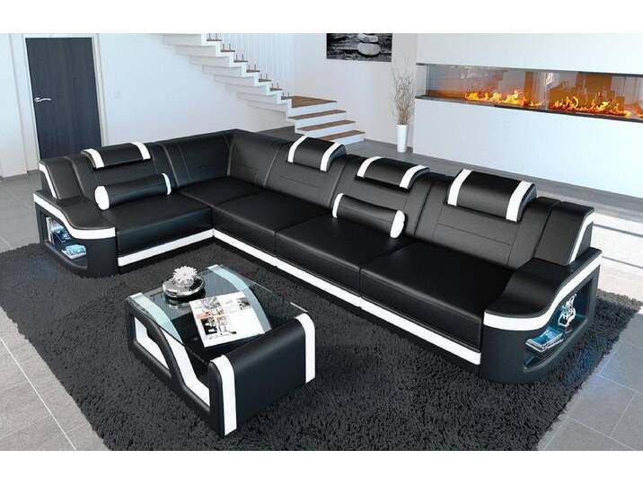 Sofa Dreams Ecksofa Ledersofa Padua L Form Ledercouch Leder Sofa, Couch, mit LED, Designersofa, schwarz, Mit Bettfunktion-RGB-LED-Beleuchtung Sofa Dreams Ecksofa Ledersofa Padua L Form Ledercouch Leder Sofa, Couch, mit LED, Designersofa, schwarz, Mit Bettfunktion-RGB-LED-Beleuchtung von sofa-dreams