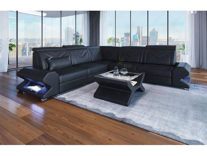Sofa Dreams Ecksofa Ledersofa Sorrento L Form Mini, Designersofa, Sofa mit Beleuchtung von sofa-dreams