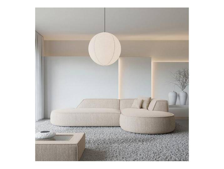 Sofa Dreams Ecksofa Monterola L Form Lounge Designer Sofa, mit Strukturstoff Bezug in Beige, Ausrichtung Ecke rechts, beige, Webstoff-Beige von sofa-dreams