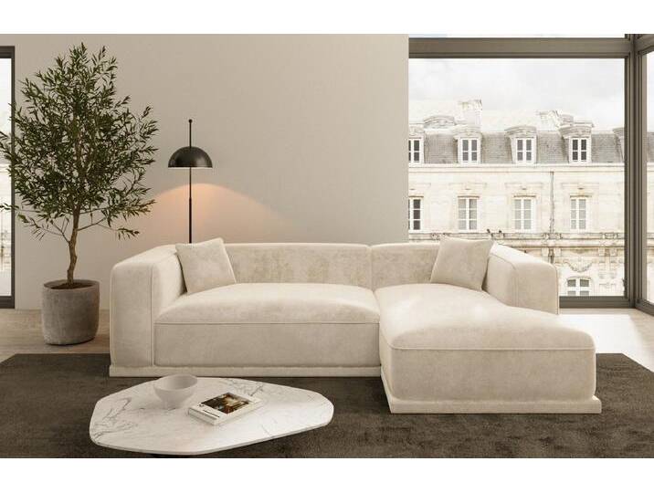 Sofa Dreams Ecksofa Polster Eck Sofa Stoff Couch Stoffsofa Modern Merida L Form kurz, Lounge-Sofa von sofa-dreams