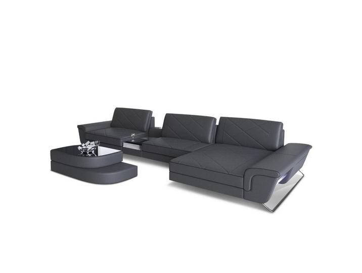 Sofa Dreams LEDERSOFA, Schwarz, Grau, Leder, L-Form, Ottomane rechts,L-Form, 369x197 cm, Wohnzimmer, Sofas & Couches, Wohnlandschaften, Ecksofas Sofa Dreams LEDERSOFA, Schwarz, Grau, Leder, L-Form, Ottomane rechts,L-Form, 369x197 cm, Wohnzimmer, Sofas & Couches, Wohnlandschaften, Ecksofas von sofa-dreams