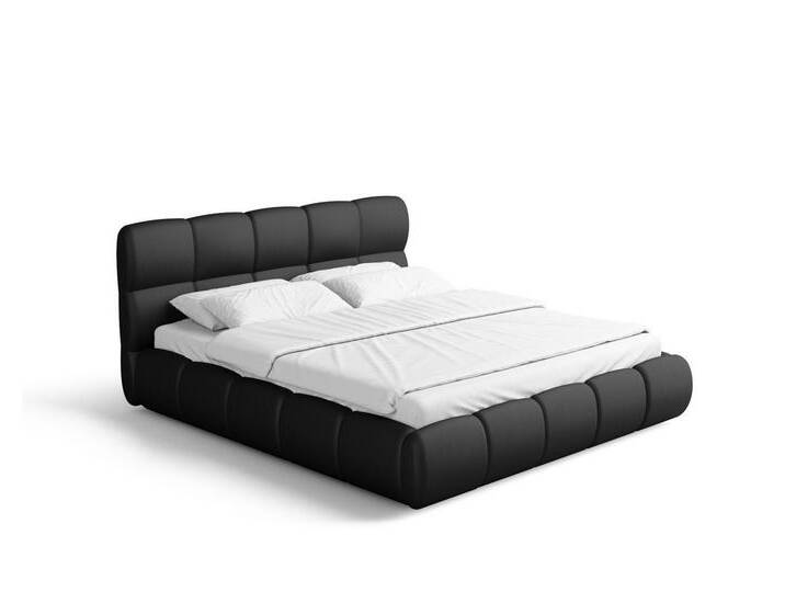 Sofa Dreams Polsterbett Puente, Polsterbett Bett mit Bettkasten, inklusive Matratze und Topper, schwarz, Schwarz von sofa-dreams