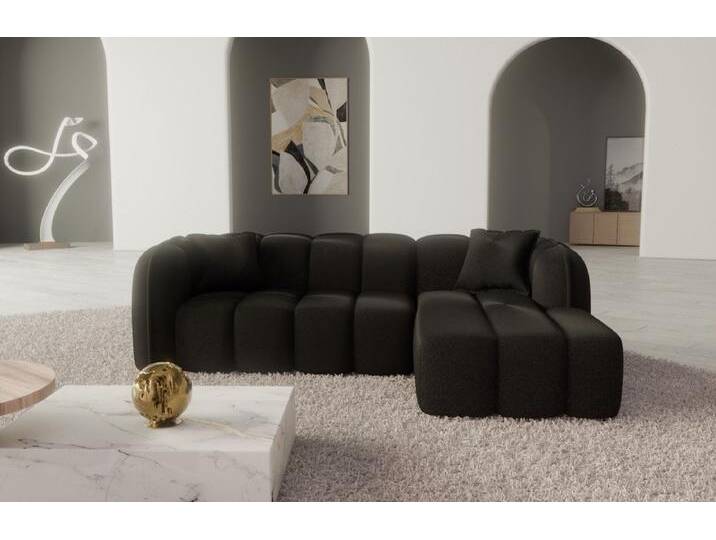 Sofa Dreams Polsterecke Miramar L Form kurz 4-Sitzer, 3 verschiedene Stoffbezügen Ottomane von sofa-dreams