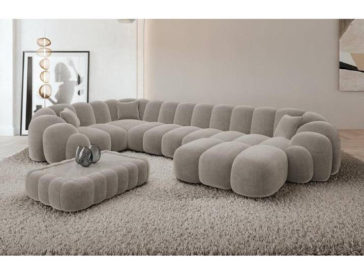 Sofa Dreams Sofa Rajada U Form Stoff, Samt-Sand Sofa Dreams Sofa Rajada U Form Stoff, Samt-Sand von sofa-dreams