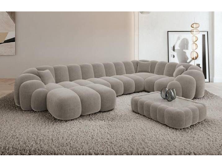 Sofa Dreams Sofa Rajada U Form Stoff, Samt-Sand Sofa Dreams Sofa Rajada U Form Stoff, Samt-Sand von sofa-dreams