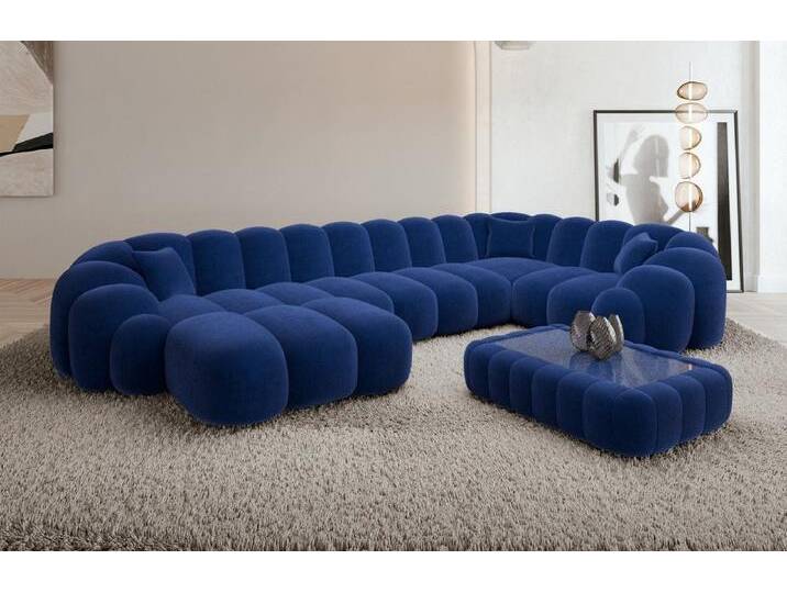 Sofa Dreams Sofa Rajada U Form Stoff, blau, Samt-Dunkelblau Sofa Dreams Sofa Rajada U Form Stoff, blau, Samt-Dunkelblau von sofa-dreams
