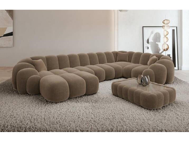 Sofa Dreams Sofa Rajada U Form Stoff, braun, Samt-Braun Sofa Dreams Sofa Rajada U Form Stoff, braun, Samt-Braun von sofa-dreams