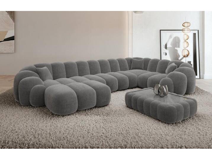 Sofa Dreams Sofa Rajada U Form Stoff, grau, Samt-Dunkelgrau Sofa Dreams Sofa Rajada U Form Stoff, grau, Samt-Dunkelgrau von sofa-dreams