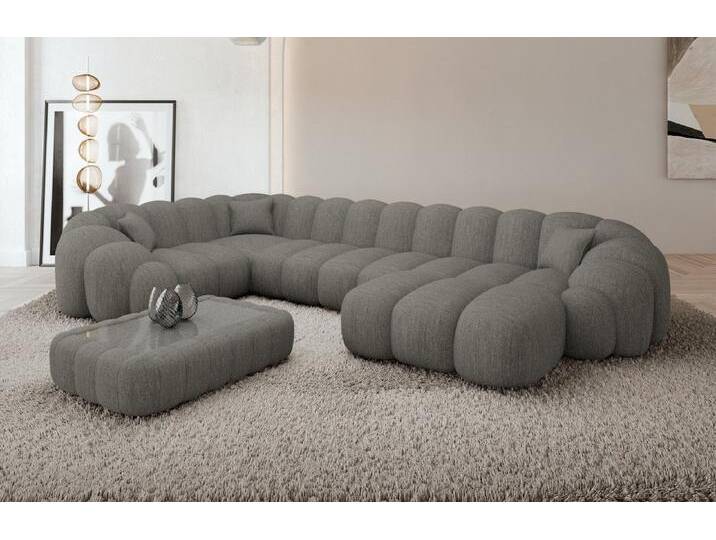 Sofa Dreams Sofa Rajada U Form Stoff, grau, Webstoff-Dunkelgrau Sofa Dreams Sofa Rajada U Form Stoff, grau, Webstoff-Dunkelgrau von sofa-dreams