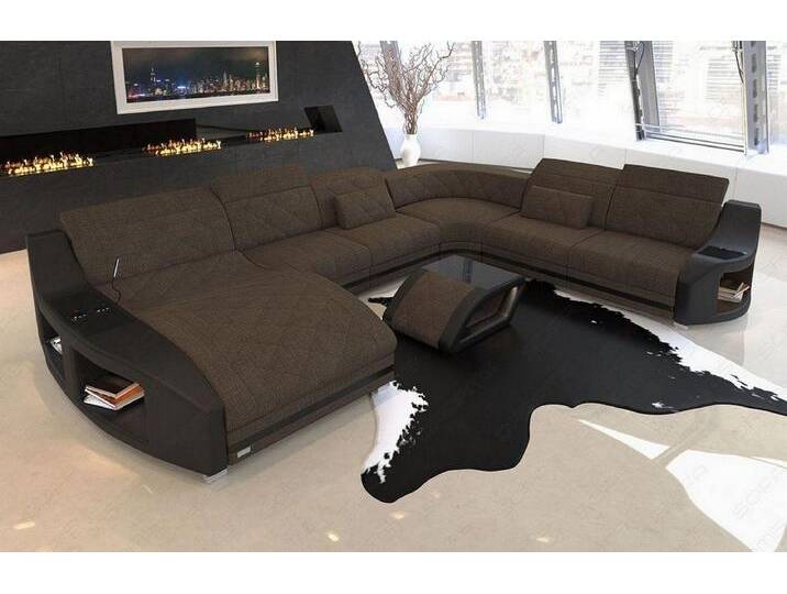 Sofa Dreams Sofa Sofa Designersofa Polsterstoff Swing XXL H Strukturstoff Stoffsofa, braun schwarz, Ohne Bettfunktion, braun-schwarz Sofa Dreams Sofa Sofa Designersofa Polsterstoff Swing XXL H Strukturstoff Stoffsofa, braun schwarz, Ohne Bettfunktion, braun-schwarz von sofa-dreams