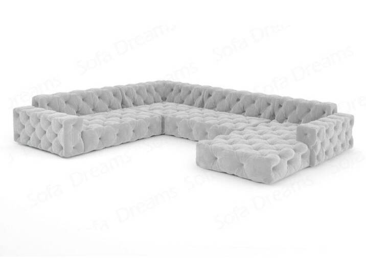 Sofa Dreams Sofa Stoff Samt Designer Samtstoff Sofa Polstersofa Menorca U Form Modern, Chesterfield Sofa Dreams Sofa Stoff Samt Designer Samtstoff Sofa Polstersofa Menorca U Form Modern, Chesterfield von sofa-dreams