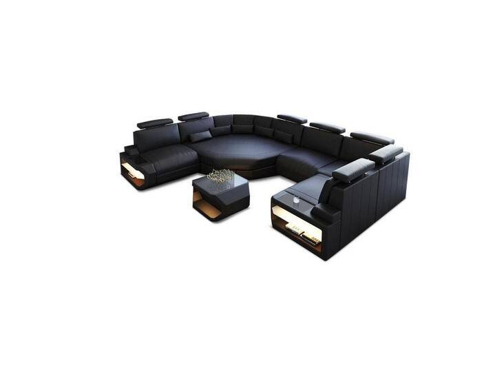 Sofa Dreams WOHNLANDSCHAFT, Schwarz, Leder, Freiform, 352x93x280 cm, Wohnzimmer, Sofas & Couches, Wohnlandschaften, Wohnlandschaften in U-Form Sofa Dreams WOHNLANDSCHAFT, Schwarz, Leder, Freiform, 352x93x280 cm, Wohnzimmer, Sofas & Couches, Wohnlandschaften, Wohnlandschaften in U-Form von sofa-dreams
