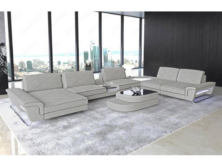Stoff Wohnlandschaft Ferrara XXL Stoff Wohnlandschaft Ferrara XXL von sofa-dreams