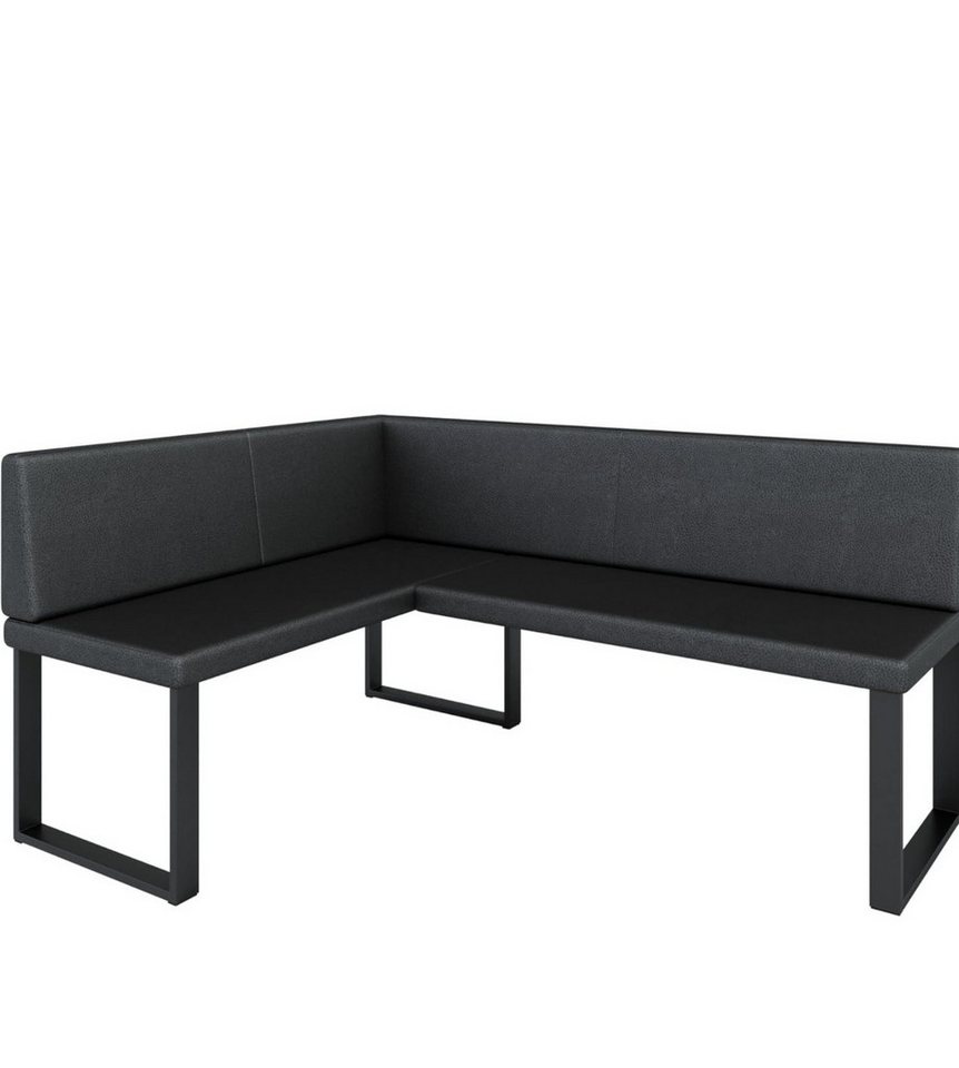 AN-MOEBEL4U Eckbank ALINA Metall, perfekt für Küche, Esszimmer, Wohnzimmer. Zwei Größen 128x168/142x196 von AN-MOEBEL4U