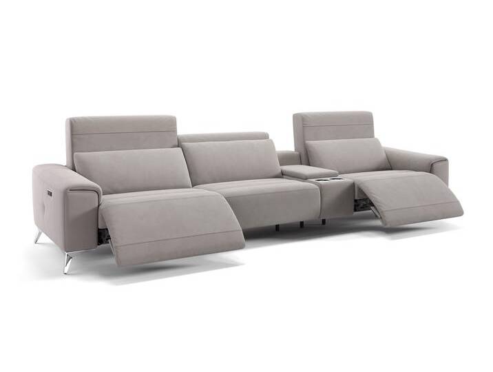 Designer Couch Stoff 3-Sitzer Kinosofa BELLA Loungesofa von sofanella