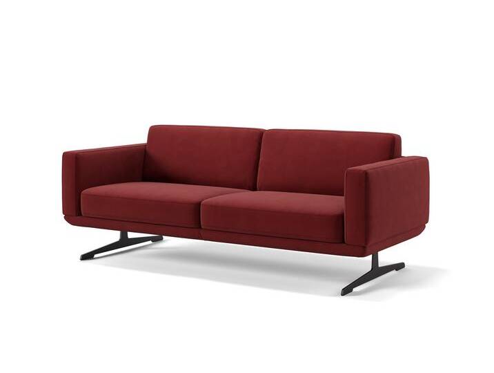 Designer Sofa Stoff 3-Sitzer MARETO Relax Couch Stoffsofa von sofanella